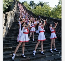 June 1 childrens chorus suit with pants performance dress Red Scarf Dance suit primary and secondary school students choir recitation costume