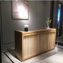 New Chinese style cashier Simple modern table Restaurant beauty salon Company front desk Clothing store Bar Teahouse reception desk
