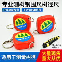 Garden tree Ruler 2 meters stainless steel ruler tree radius diameter ruler breast diameter ruler tree steel tape measure mini tape