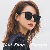 gm black polarized sunglasses female net red ins round frame Qi Wei with sunglasses male milk tea porn couple