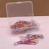 50mm large paperclip colorful pin light color hipster creative clip 50 pieces of office supplies