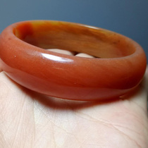 Xinjiang natural jade Gobi Jade gold silk jade surface seed material bracelet