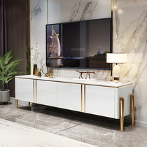 Light luxury Rock board TV cabinet coffee table combination modern simple large and small apartment high-end household floor cabinet living room furniture