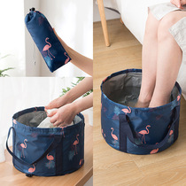 Foot bath bucket folding basin Portable travel foot bath bag Foldable bucket Foot wash basin Wash basin Travel supplies