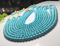 Hubei pure natural ore turquoise old bead necklace 108 Buddha beads sweater chain multi-circle bracelet bracelet