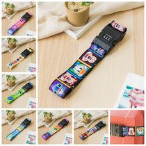 Cartoon suitcase strap combination lock strap strap slotted luggage strap strap travel trolley case packing strap