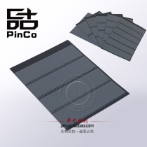 Stamps Collection Booklet inside page Mailbook loose-leaf inner core double protection thickened 300g bifacial black cardboard black bottom 4 rows