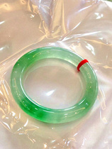 With the certificate of natural jade round jade bracelet floating green wreath bracelet jade bracelet jade bracelet womens counter hot sale