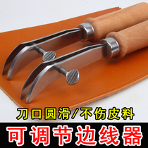 Edge liners Handmade diy Leather tools Vegetable tanned leather wallet Crusty edge Liners Adjustable Crimping Liners Scribers