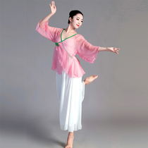  Classical performance clothing Female adult loose dance clothes elegant Chinese ancient style body rhyme gauze national dance performance·
