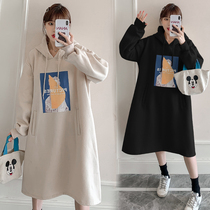 Pregnancy Woman Dress Autumn Clothing Suit Fashion style 2021 new autumn and winter garnter jacket with long jacket foreign air blouses