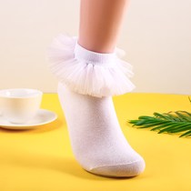 Girls Latin Dance Socks Professional Childrens Lace Socks Training Competition Beginners Childrens Grade Examination Lace