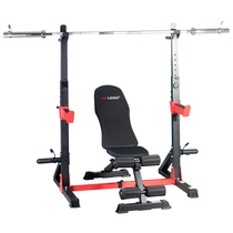 Lake household squat frame Multi-purpose fitness equipment Bench press frame weightlifting bed Simple set barbell frame support frame