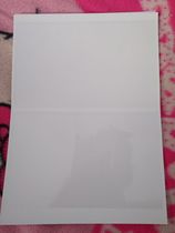 Double protection set mailbook white loose-leaf inner page insert thickened single-sided A4 thickened 200 gr material 2 rows
