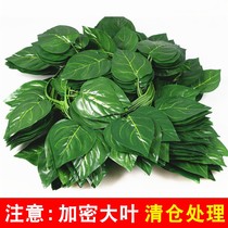 The decoration of the air conditioning pipe simulation fake green leaf rattan flower leaf wire beautifying the heating water pipe room