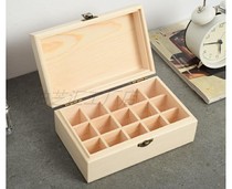 2021 Dotrey solid wood essential oil storage box high quality New Zealand pine box 15 compartment bottle
