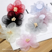 Fabric hand-sewn small flower clothing decoration DIY hand-made diameter 5 cm