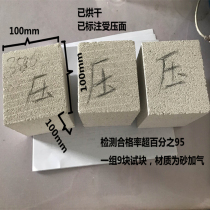 Light brick aerated block foam brick special standard sample test block A3 5B05 sent for inspection autoclaved sand aerated brick