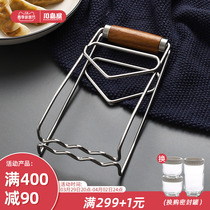 Kawashima Uk Anti-scalding clip Bowl Clip Clip Plate Clip Bowl Instrumental Kitchen God Instrumental Stainless Steel Anti Slip Lift Tray Steamed Vegetable Clip