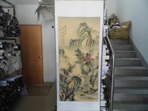 Traditional Chinese painting landscape painting calligraphy and painting living room decoration celebrities high imitation of ancient calligraphy and painting four-foot vertical frame mounted