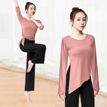 Dance clothes lian gong fu women suit loose modal training xing ti fu top dance tao zhi long-sleeved clothing