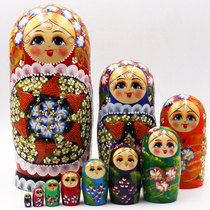 Cover Eva Russia Imports Linden Wood 10 Layers Roast Lacquer Creative Solid Strawberry Children Toy Birthday Gift Hem