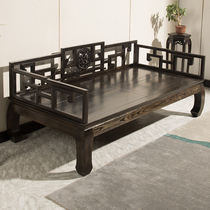 Luohan bed solid wood new Chinese sofa combination simple modern antique bed bed multifunctional Elm furniture Zen collapse