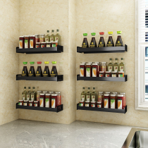 Kitchen shelve wall-mounted seasoning Seasoning Bottle Wall Free of perforated hooks Multi-functional containing shelf Home Grand-all