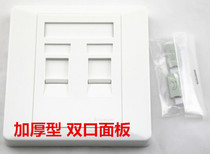 High-quality Schneider network dual-port panel two-bit information panel computer socket thickened type E2032SRJK1