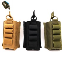 Outdoor sports multifunctional magazine bag 4 sub clip small hanging bag CS shooting tactical vest accessory bag