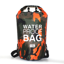  Camouflage outdoor waterproof bag Snorkeling bag single shoulder canyoning rafting swimming travel storage bag beach seaside backpack