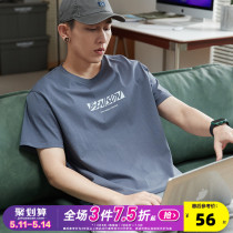 Tang Lions new cotton short - sleeved t - shirt in summer 2023 - tide men tide relaxed and round collar with half - sleeve shirt