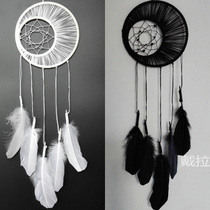 Exquisite birthday gift Korean version exquisite handmade interior decoration dream catcher hanging home pendant black moon
