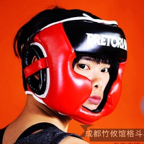 Professional boxing head guard Brazil PRETORIAN Sanda Fighting Muay Thai helmet actual combat training match protective gear