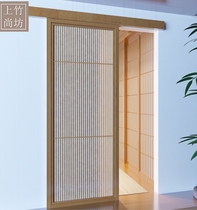 Shangzhu Shangfang partition door custom Japanese sliding door kitchen toilet sliding door hanging wheel partition door tatami door