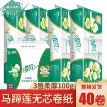 10 rolls 20 rolls 30 rolls Roll paper Core-free roll paper Roll paper Toilet paper paper towel toilet paper Long roll maternal and infant toilet paper