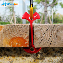 Special tent for plank road camping special tent windproof rope anchor adhesive hook drawstring anchor plank plank gap hanging buckle
