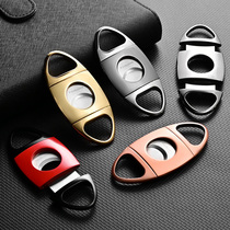 CIGARLOONG Cigar Knife Sharp and Smooth Travel Portable Cigar Scissors Multi-color Optional Cigar Cutter