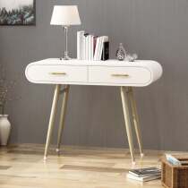 American net celebrity desk Light luxury modern chair Study small apartment solid wood computer desk Bedroom high-end narrow writing desk