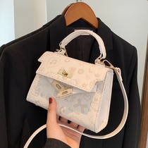Korean popular small bag women bag 2021 New Tide wild ins crossbody mobile phone bag niche portable Kelly bag