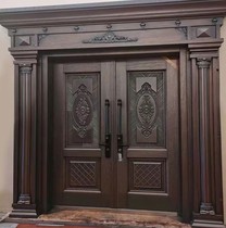 Villa gate zinc alloy Class A door entrance door self-built door splicing door German Carmen imitation cast aluminum door