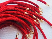 Zhenxinzhen to Italian jewelry design 18K Gold red rope bracelet
