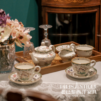 Old Paris) Western antique British SPODE COPELAND bone china set teacup teapot