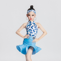Childrens Latin Dance Training Competition Training Course for Children and Children Performance Professional Examination Dress Summer