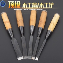 Japanese horned wood chisel imported woodworking carving knife open Chisel flat chisel flat shovel
