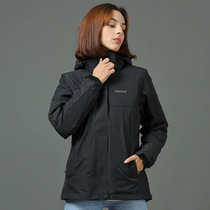 Clear Barn Marmot Earth Dial Rat Autumn Winter Outdoor Windproof Waterproof Lady Plume Liner Three-in-one Assault Jacket Jacket
