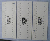 High-grade cross-stitch hard cardboard 30-hole perforated board-color printed cardboard winding board (8 sheets)