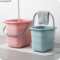 Storage bucket Large capacity travel portable bath water storage tank household plastic thick hand fishing car wash bucket