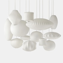 Nordic Danish designer art restaurant bar simple round single silk living room hotel bedroom chandelier