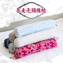 Buckwheat Cervical Spine Pillow Sleeping Special Sicklesenna Cylindrical Round round repaired Candy Neck Pillow Hard Cervical Spine Cervical protection pillow